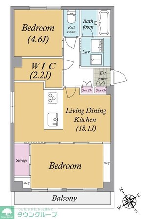 ライオンズマンション西麻布第2の物件間取画像